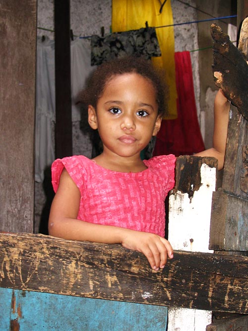 Bambina a Rocinha - Favelas Brasile