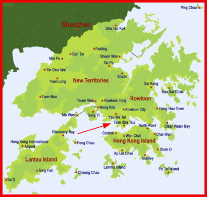 Guida Hong Kong - Cartina mappa