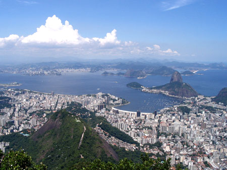 Rio De Janeiro, vista, baia guanabara